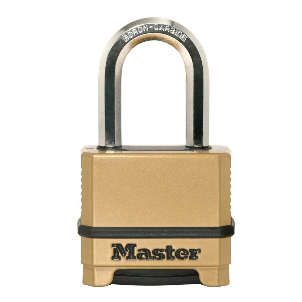 Master Lock Magnum Heavy Duty Solid Body Combination Lock, 2 in Wide with 1-1/2